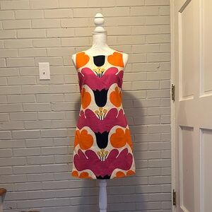 Lilly Pulitzer Vibrant Pink and Orange Mini Dress